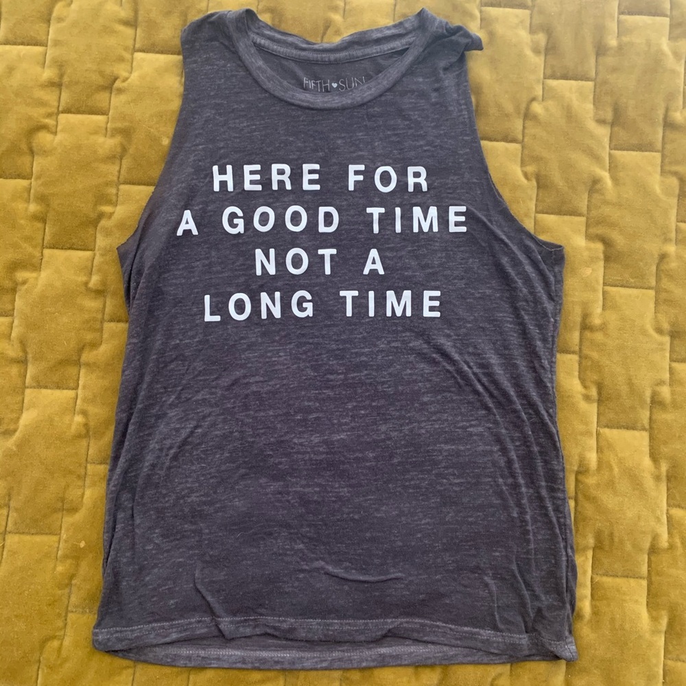 George Strait Here for a good time tank top xs